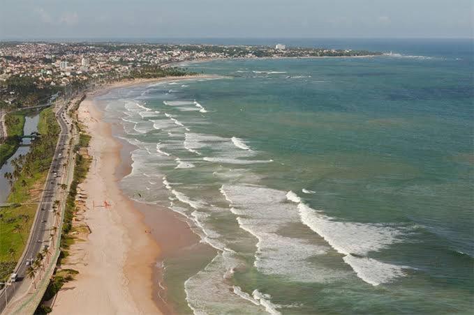 Apartament Refugio A Beira-Mar, Ap Acolhedor E Jacuzzi Comunal Salwador Zewnętrze zdjęcie